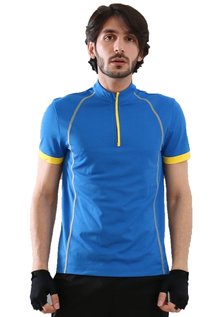 Amnig Men Stand Collar Polo