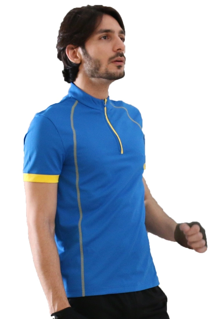 Amnig Men Stand Collar Polo - Image 2