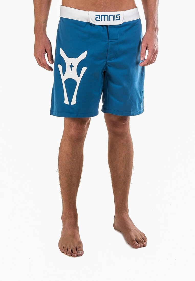 AMNIG Men Fighter Shorts-20" Blue