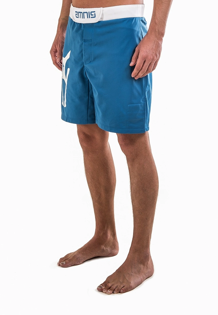 AMNIG Men Fighter Shorts-20" Blue - Image 3