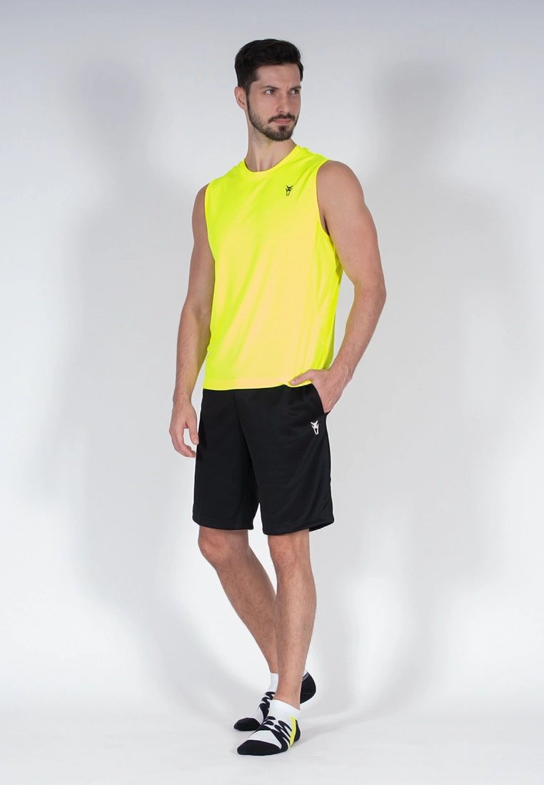 Amnig Men Training Sleeveless Top (Safety Yellow) - Image 4