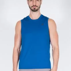 Amnig Men Training Sleeveless Top (Blue)