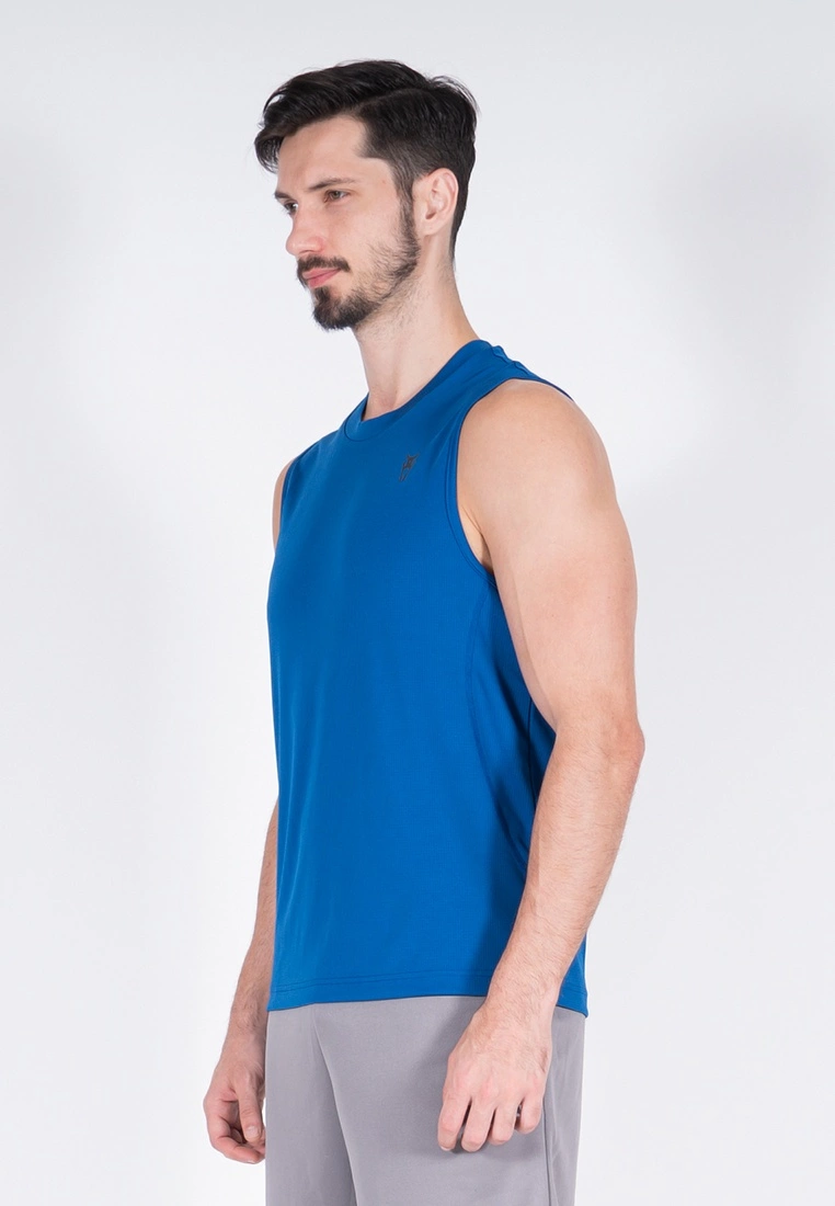Amnig Men Training Sleeveless Top (Blue) - Image 2
