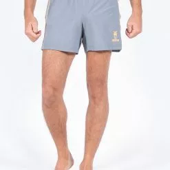 Amnig Men Aery 5" Running Shorts (Grey)