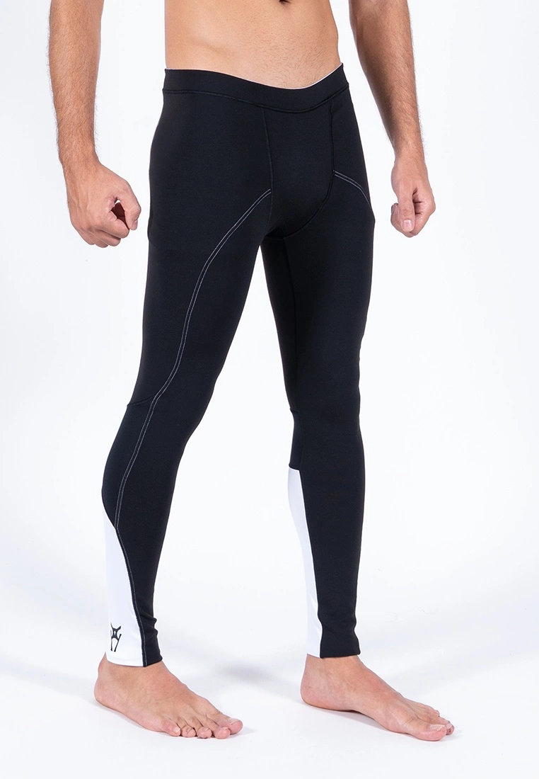 Amnig Men Brisk Compression Long Pants (Black/White)