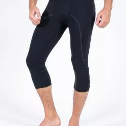 Amnig Men Brisk Compression 3/4 Pants (Black/White)