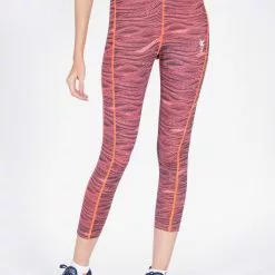 Amnig Women Active Capri (Fluro Peach)