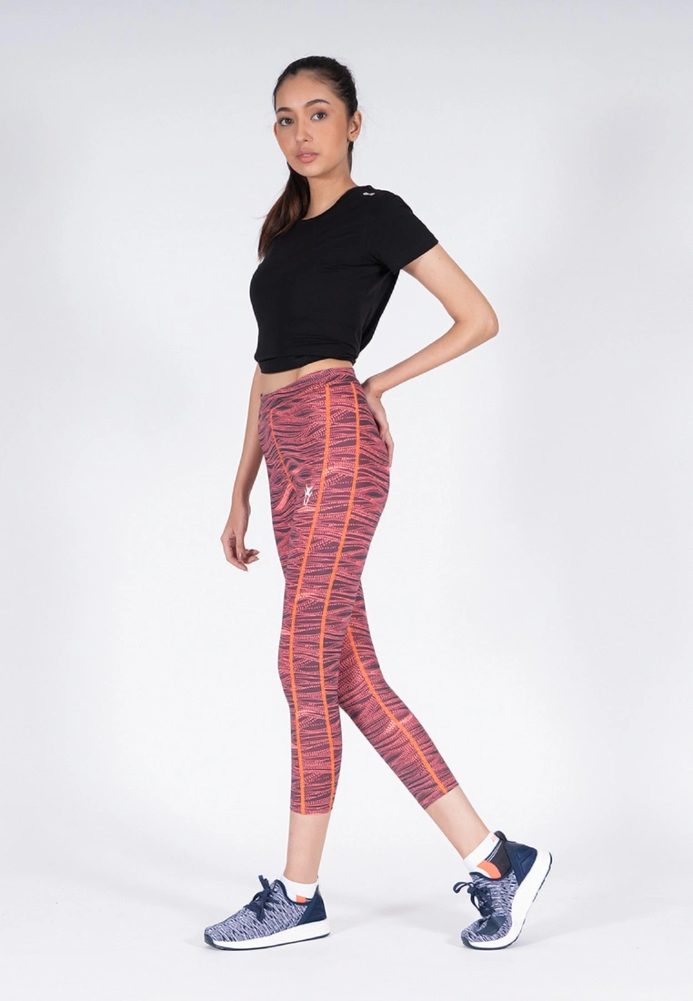 Amnig Women Active Capri (Fluro Peach) - Image 5