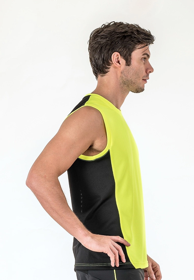 Amnig Men Pace Running Tank Top (Safety Yellow) - Image 3