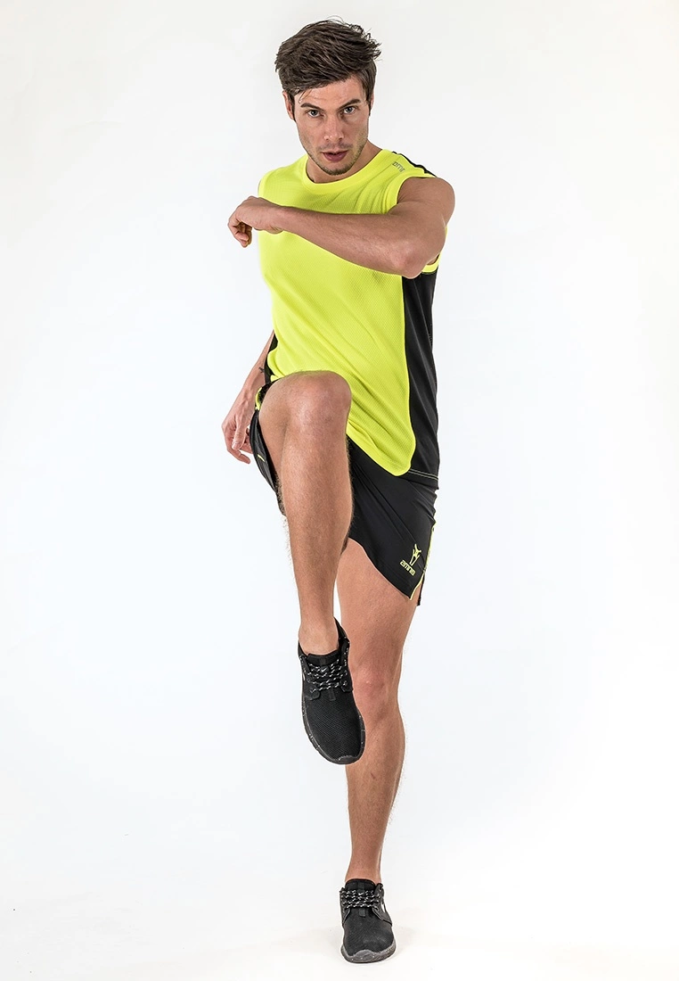 Amnig Men Pace Running Tank Top (Safety Yellow) - Image 7