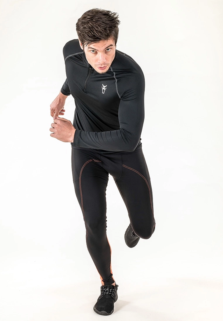 Amnig Men Alacrity Long Sleeve Top (Black) - Image 7